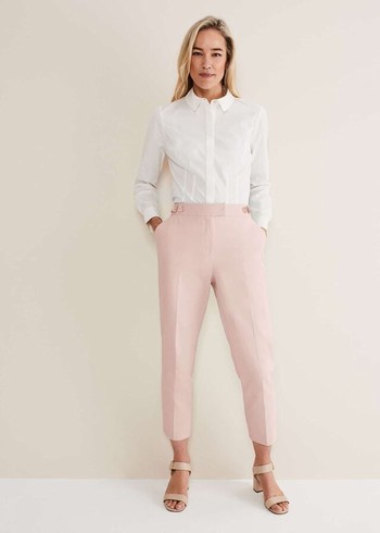 Phase Eight Ulrica Straight Legs Trousers Pink Canada | ZLWMSG-940